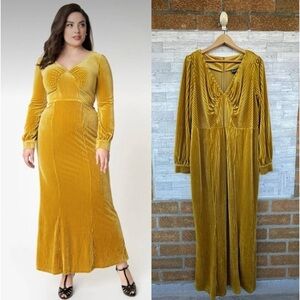 Voodoo Vixen Edith Velvet Jewel Dress